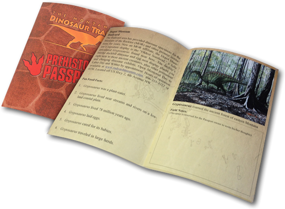 Prehistoric Passport - Montana Dinosaur Trail (570x418), Png Download