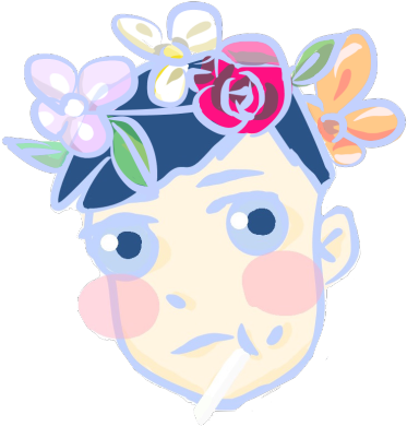 “ Classic Phil With Flower Crown “ This Is Not The - Cartoon (500x450), Png Download