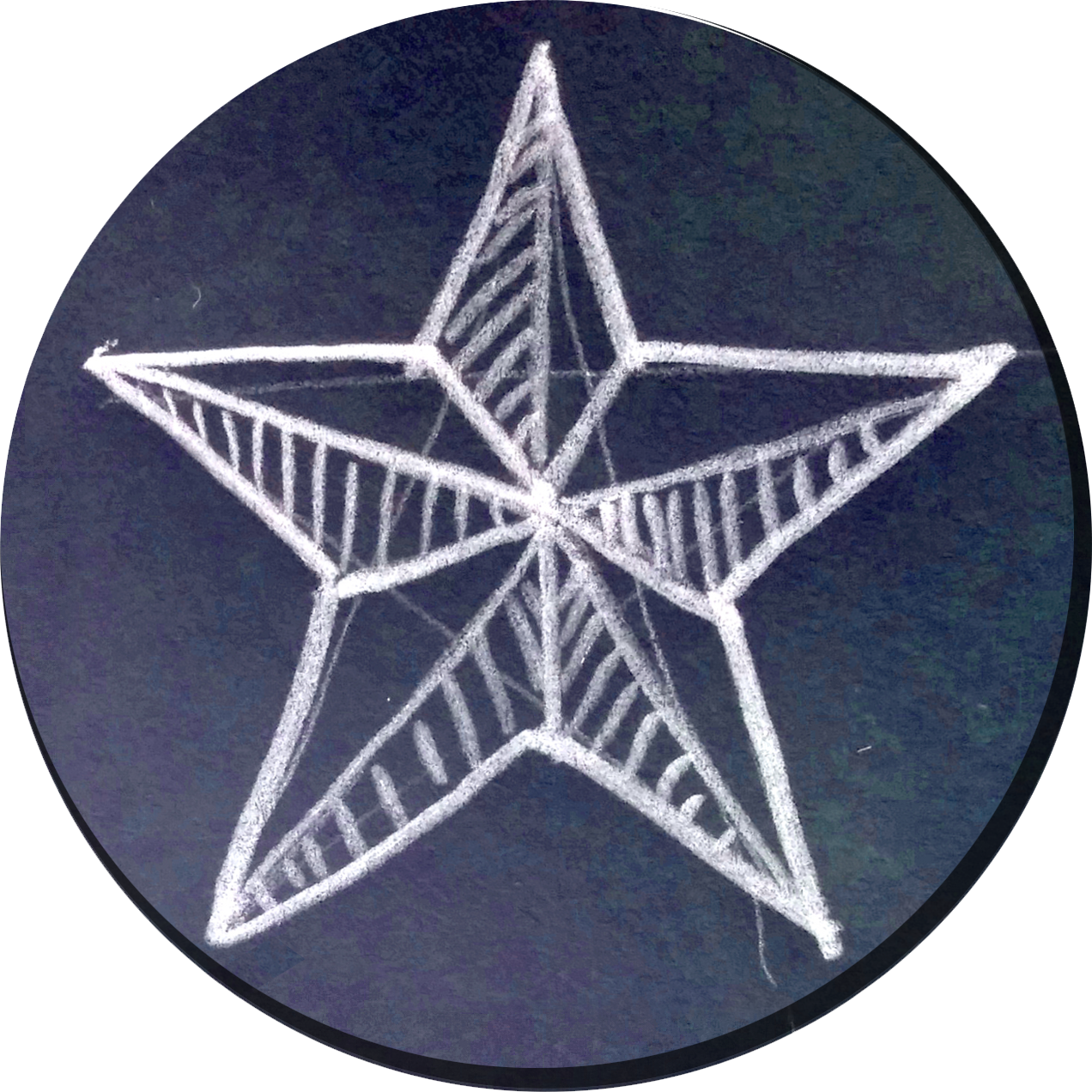 Barnstar Png Image - Chalk Star Png (1272x1272), Png Download