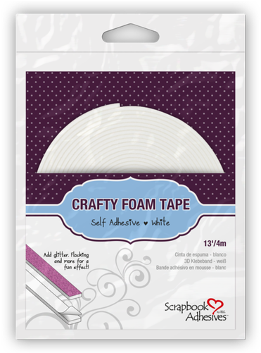 Scrapbook Adhesives Crafty Foam Tape White - Scrapbook Adhesives Crafty White Foam Tape Roll Adhesive (500x500), Png Download