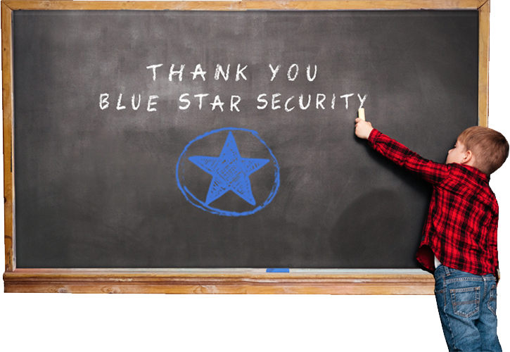 Thank You Blue Star Security - Teacher (725x500), Png Download