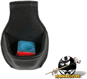 Leather Cue Chalk Holder (500x374), Png Download