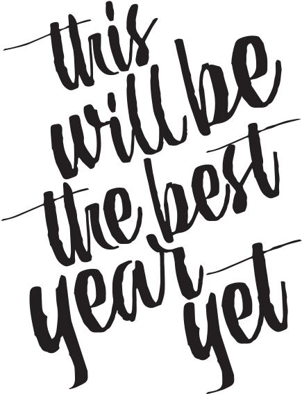 This Will Be The Best Year Yet Quote Chalk Couture - Lg Electronics (600x600), Png Download