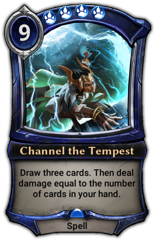 Channel The Tempest - Frog Eternal Card Game (529x801), Png Download