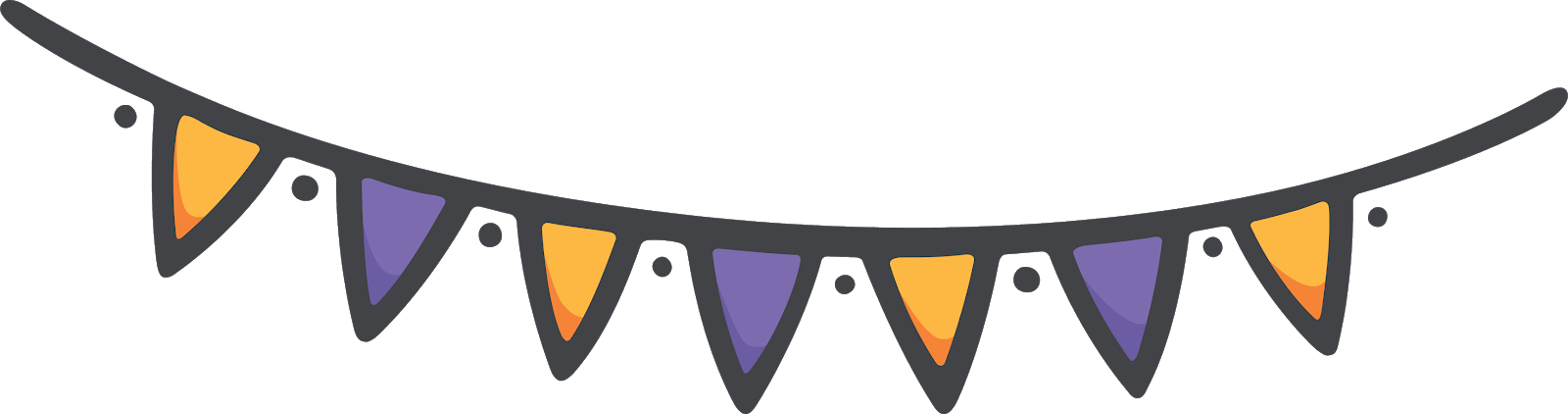 Imagenes, Png, Halloween, Separador, Banderin, - Portable Network Graphics (1600x422), Png Download