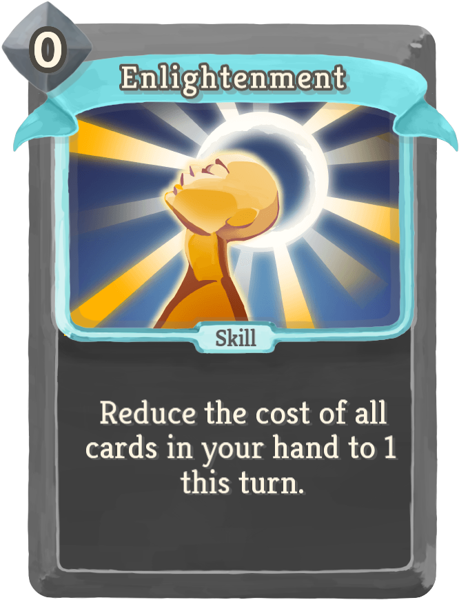 Enlightenment - Panic Button Slay The Spire (678x874), Png Download