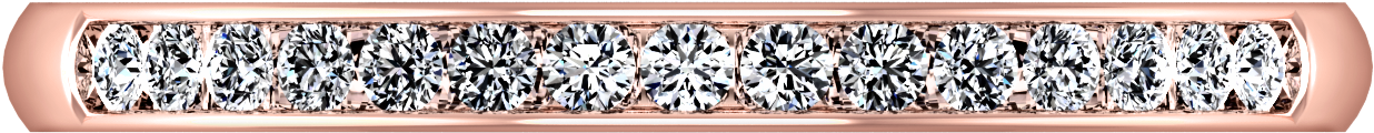 Diamond Wedding Band Erin - Orange (1440x1440), Png Download