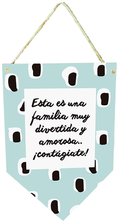 Banderín En Mdf Con Cuerda Para Colgar 30 X 20 Cm - Poster (498x498), Png Download