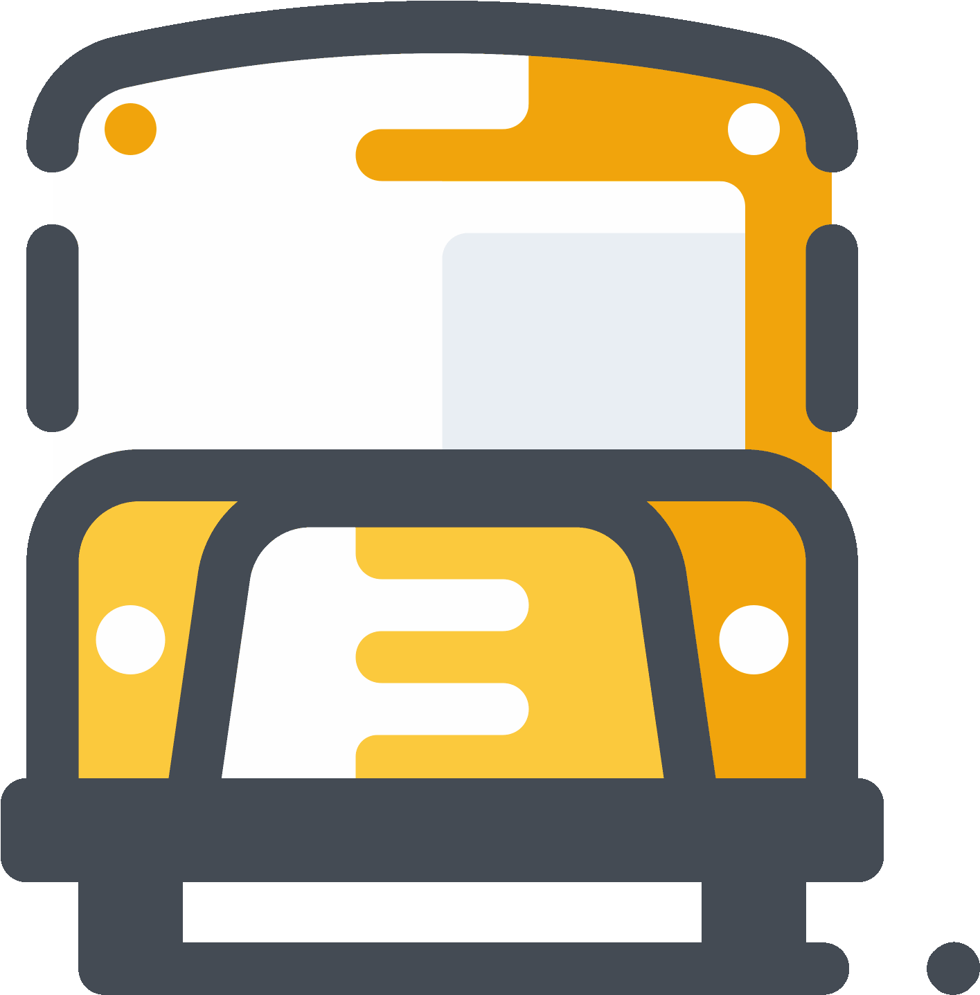 Traditional School Bus Icon - Bus (1600x1600), Png Download