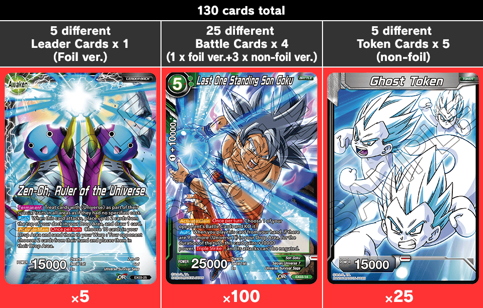 130 Cards Total - Dragon Ball Super The Card Game Ultimate Box (960x611), Png Download