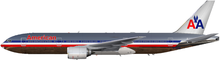 American Airlines Boeing 777-200 - American Airlines 737 Old Colors (1024x266), Png Download