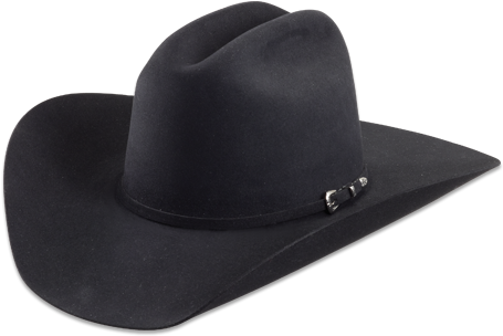 Black - Black Suede Cowboy Hat (500x350), Png Download