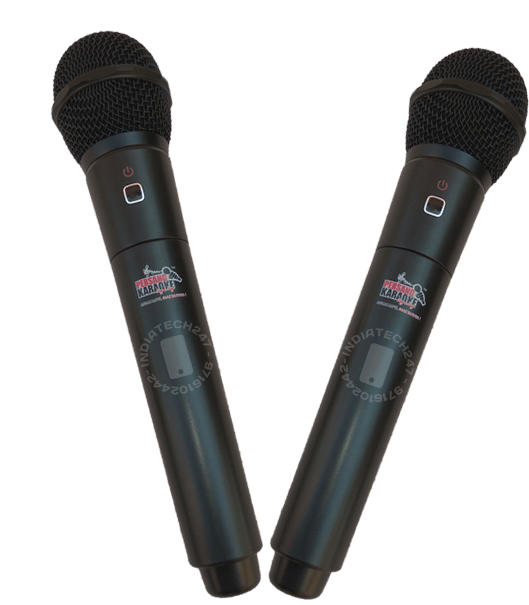 Dual Wireless Mic - Microphone (795x690), Png Download