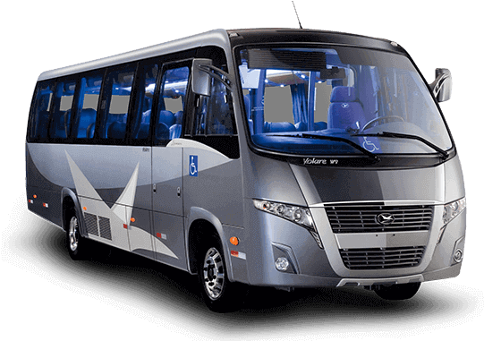 Microonibus - Marcopolo Volare W9 (620x380), Png Download