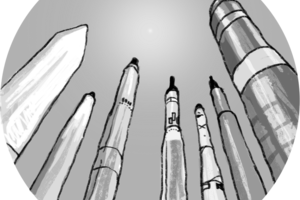 North Korea Summit - Monochrome (300x200), Png Download