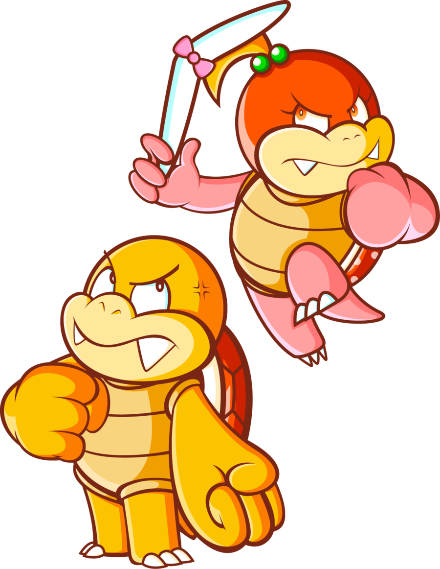 Astronaut Clipart Team - Super Mario Boom Boom And Pom Pom (900x1162), Png Download