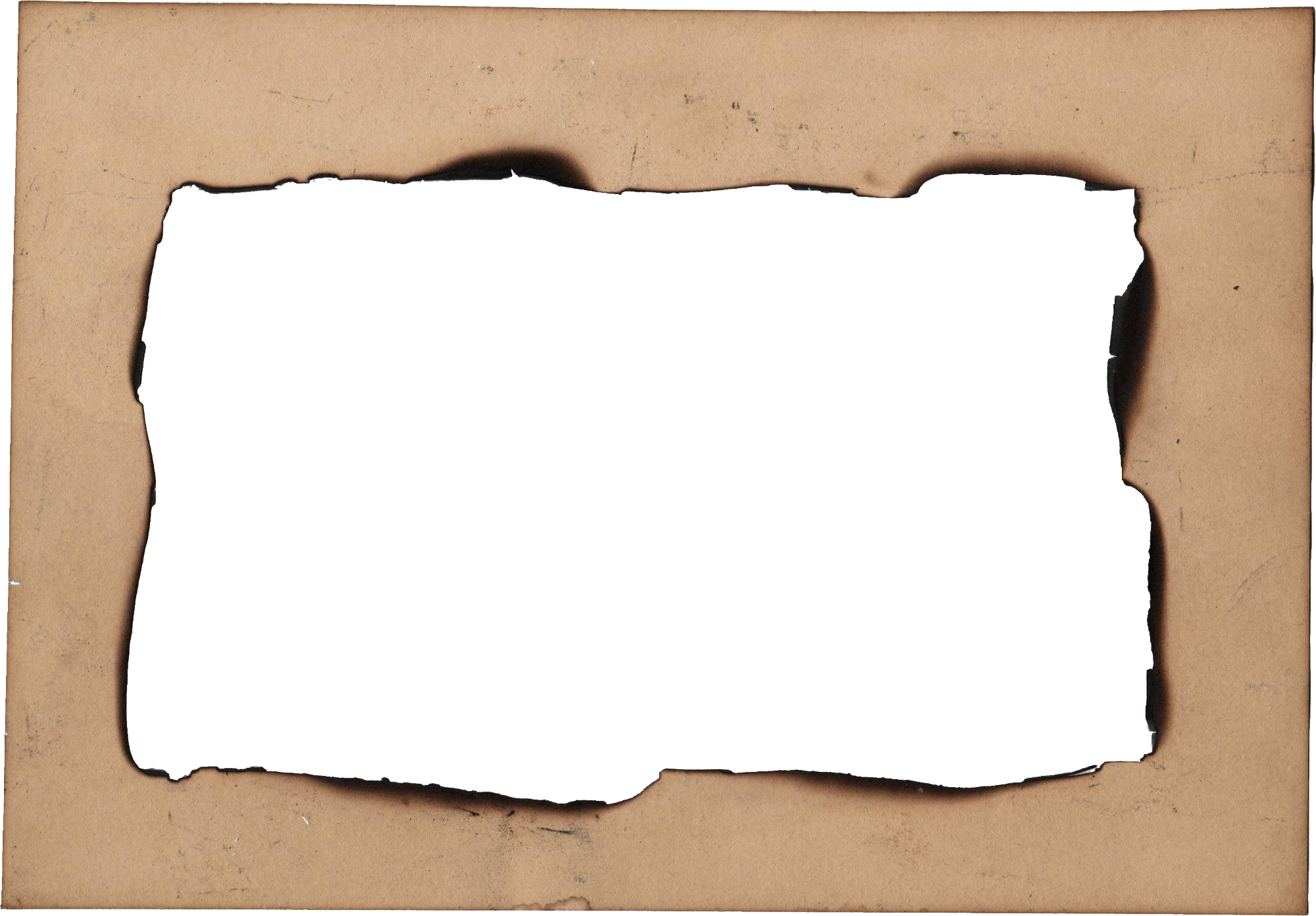 Download Transparent Burnt Paper Edges Download Old Photo Frame Png
