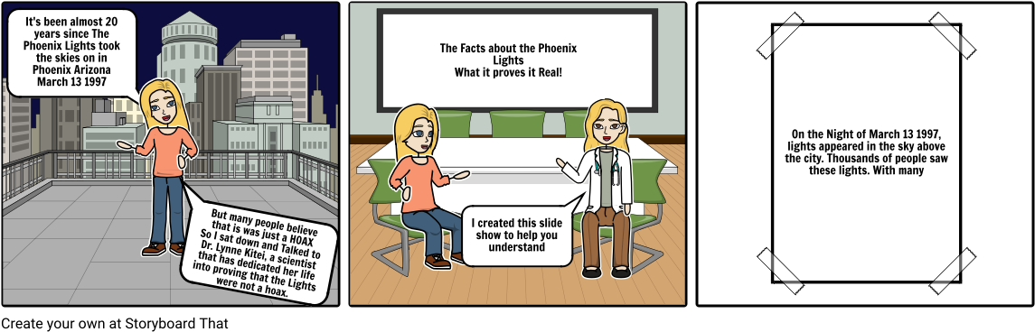 Phoenix Lights - Cartoon (1164x385), Png Download