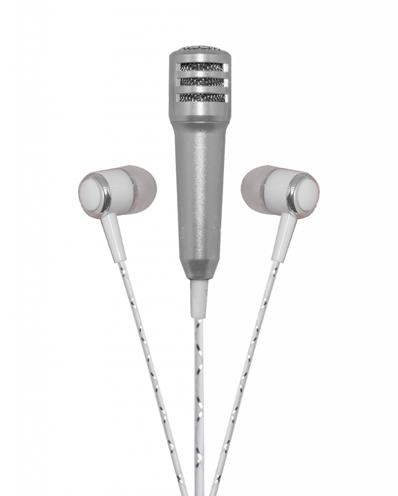 Vkaraokegirls Vkaraokesing Vkaraokeapps Vminimicsilver - Microphone (822x1024), Png Download