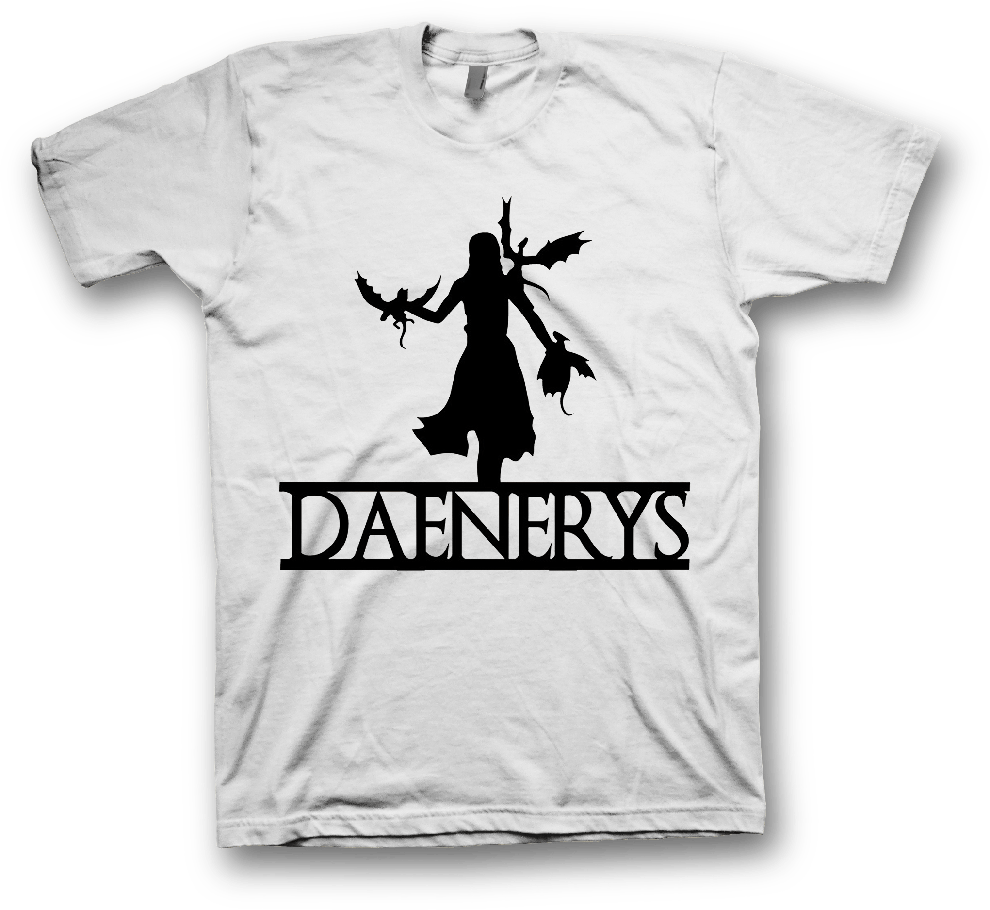 Camiseta Blanca Daenerys Silueta - Silhouette Games Of Thrones (2160x1981), Png Download