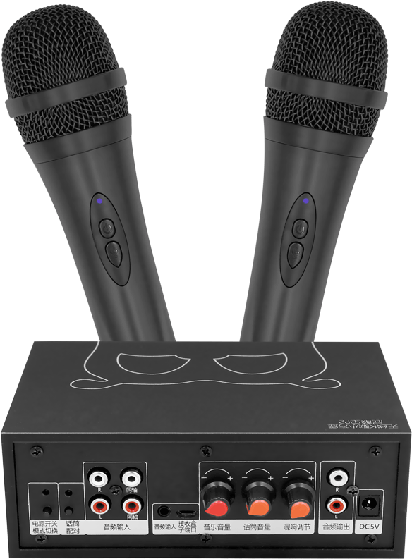 Fart Worm P2 Home Tv Ktv Wireless Microphone Family - Headphones (800x800), Png Download