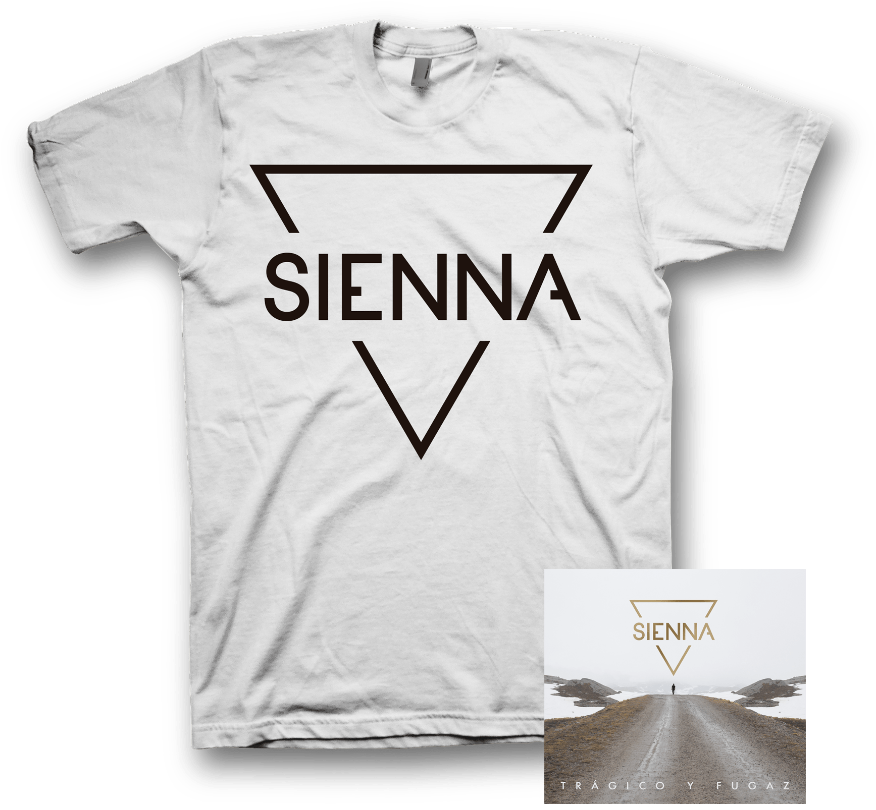 Pack 1 Tragico Y Fugaz Logo Negro Camiseta Blanca - T Shirt (2160x1981), Png Download