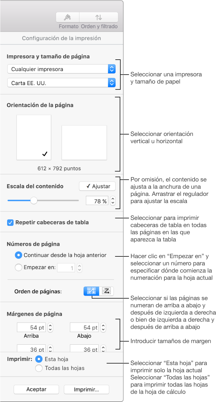 El Panel “configuración De La Impresión” Con Controles - Spreadsheet (764x1408), Png Download