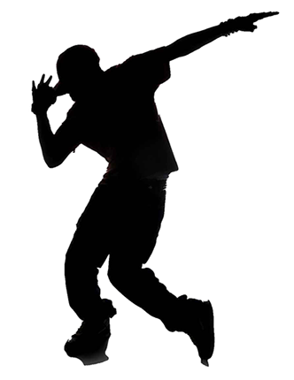 Please Leave A Message On Our Voicemail If We Don't - Hip Hop Dance Silhouette (332x430), Png Download