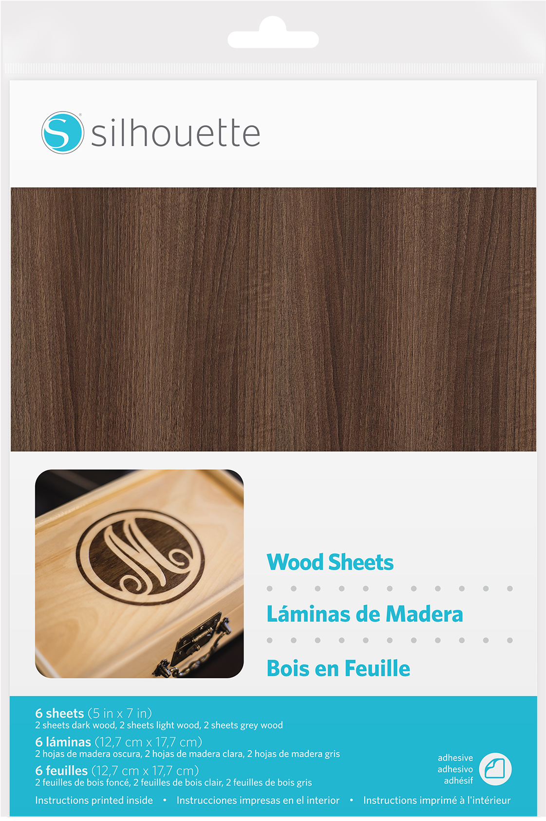 Equipos Materiales Especiales Hojas De Papel Imitación - Silhouette Cameo Wood Sheets (1772x1772), Png Download