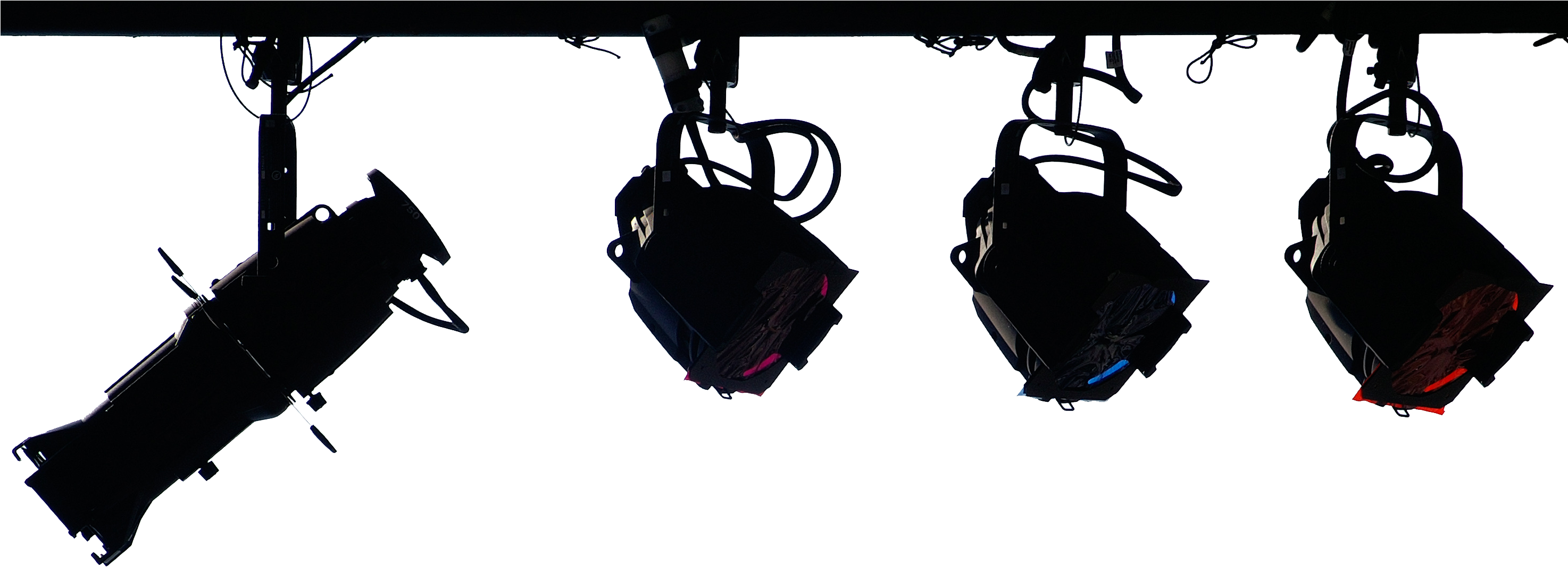 In The Summer Of 1958, Sandy Olsson Meets Local Boy - Stage Lights Silhouette (2947x1105), Png Download