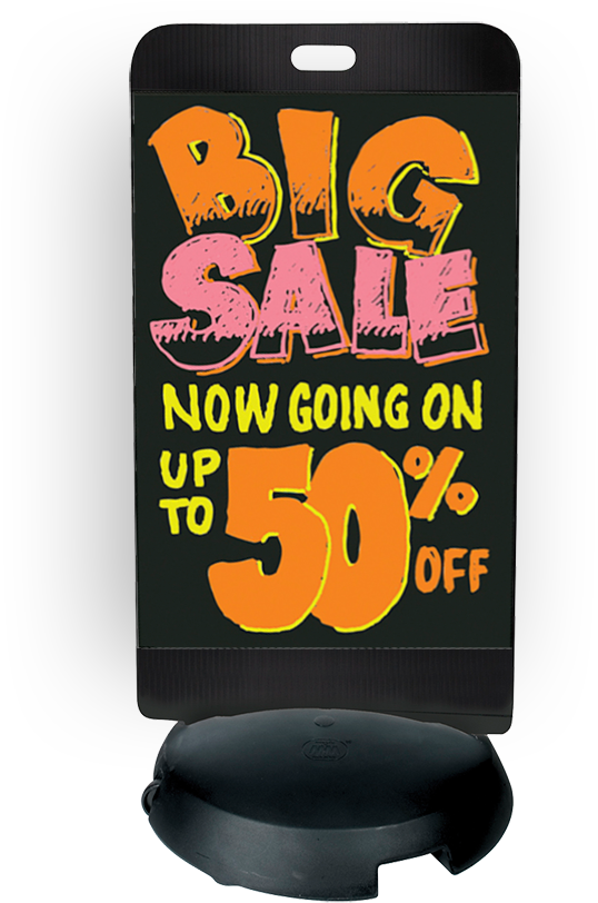 Tip 'n Roll Wo/wo Sidewalk Black, 3'x2' - Swinger Sidewalk Write-on Wash-off Sign (1 Ct) (1000x1000), Png Download