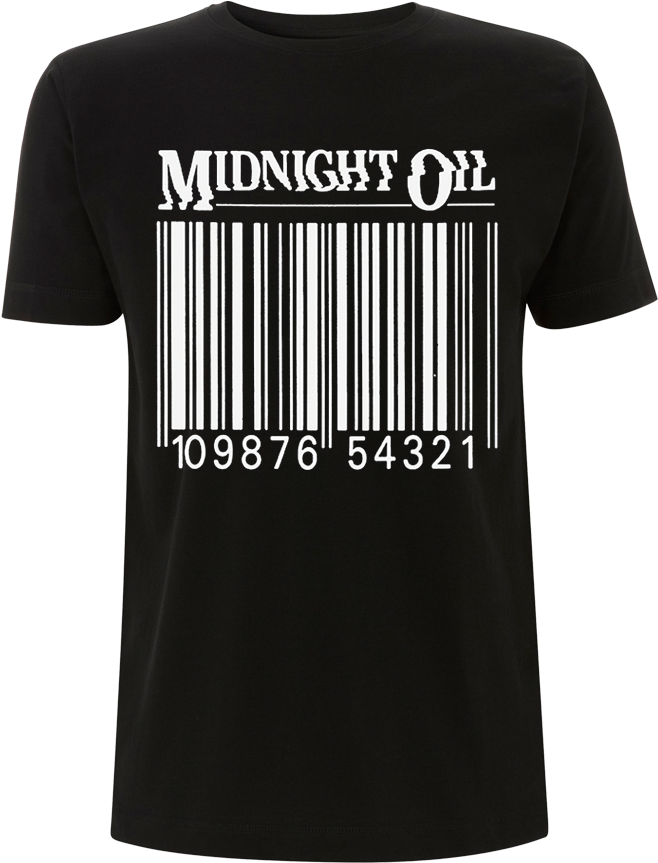 'barcode' Black T-shirt - T-shirt (690x690), Png Download