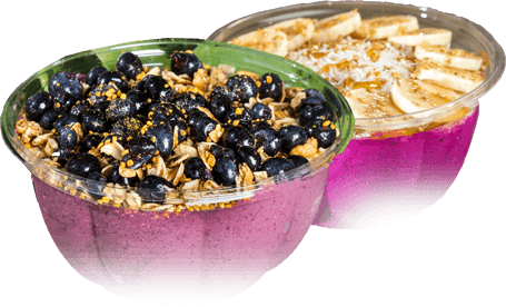 Acai & Pitaya Bowls - Açaí Na Tigela (455x276), Png Download