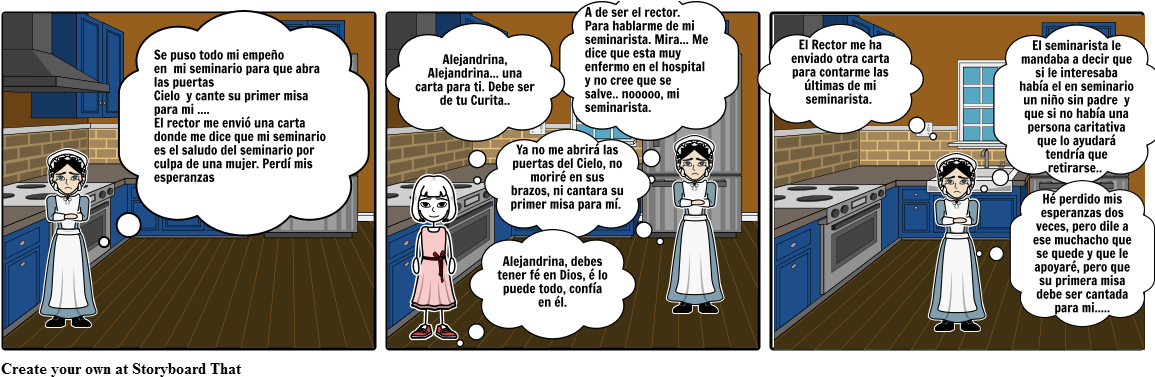 La Cocinera - Storyboard (1164x385), Png Download