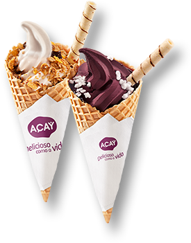 Açai Ice Cream - Açai No Cone Png (345x387), Png Download
