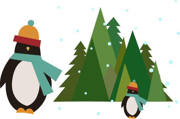 Christmas Countdown - X Mas Trees (593x393), Png Download