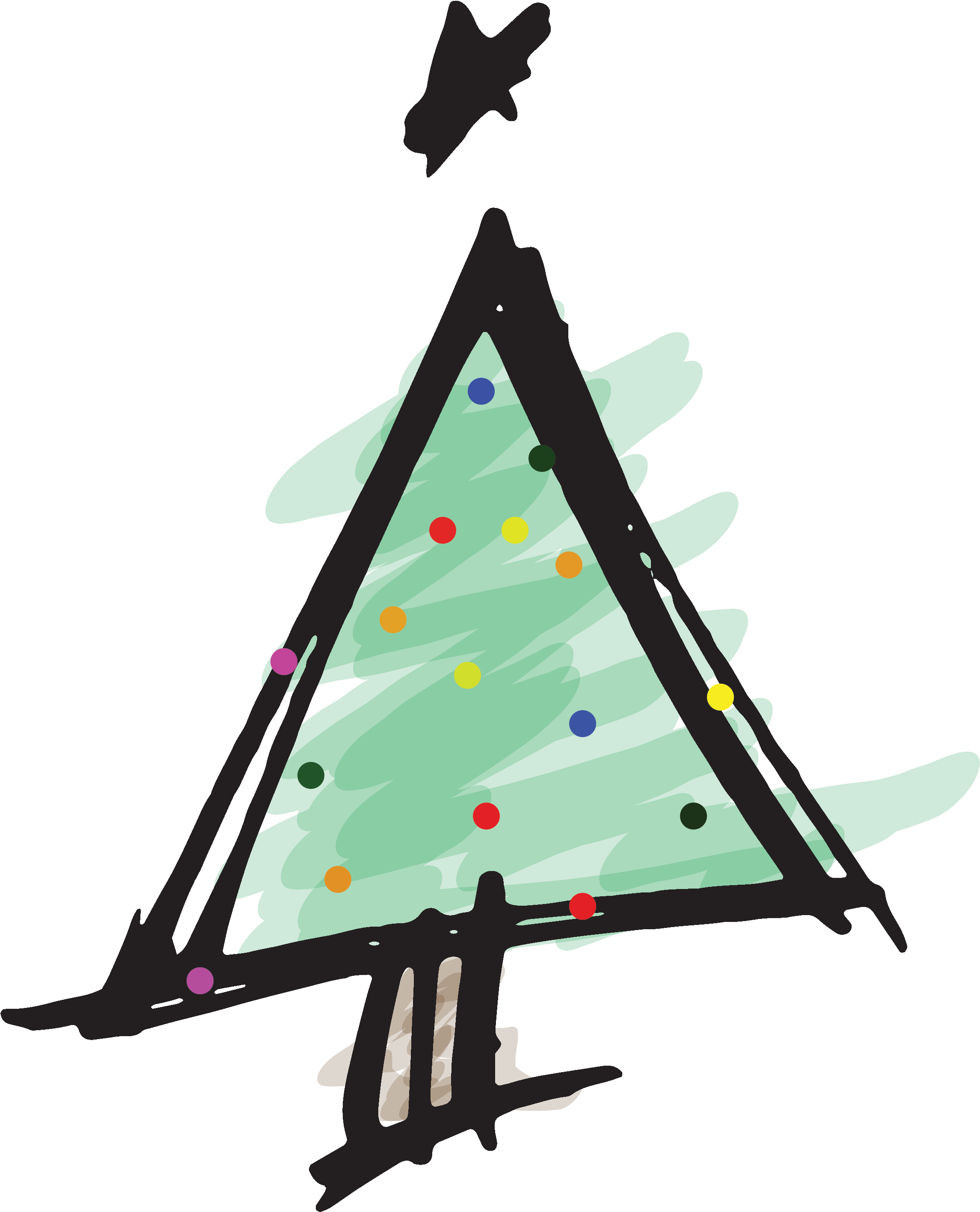 Christmas Tree (5100x3300), Png Download