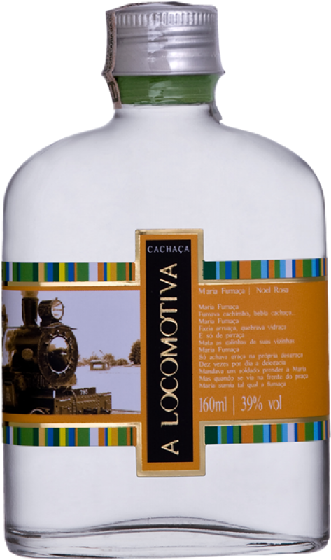 Velho Alambique Cachaça Locomotiva Branca - Cachaça A Locomotiva 500ml (473x800), Png Download
