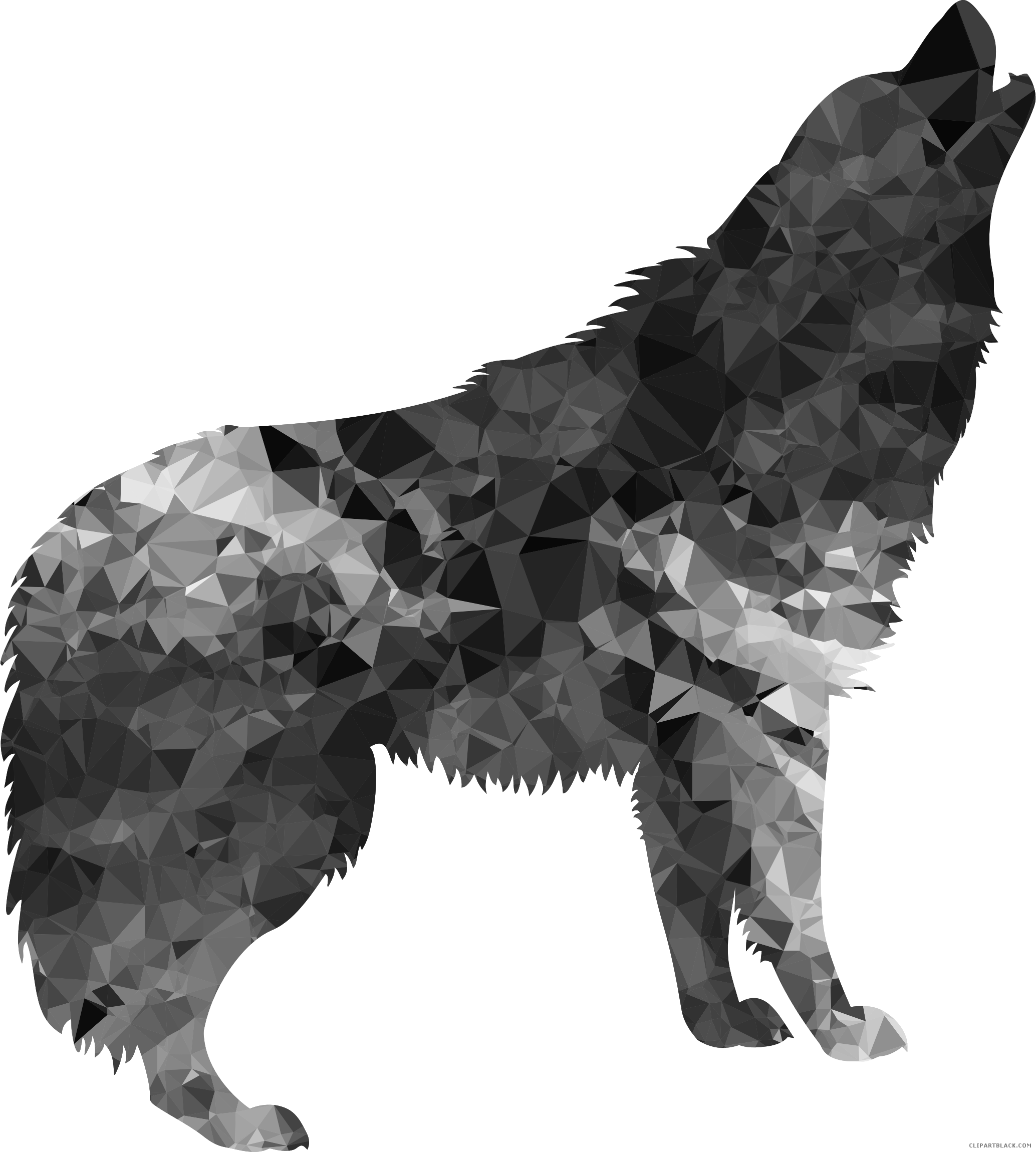 Gray Wolf Free Content Clip Art - Wolves Are Cool: Wolf Design Notebook/journal (2068x2300), Png Download