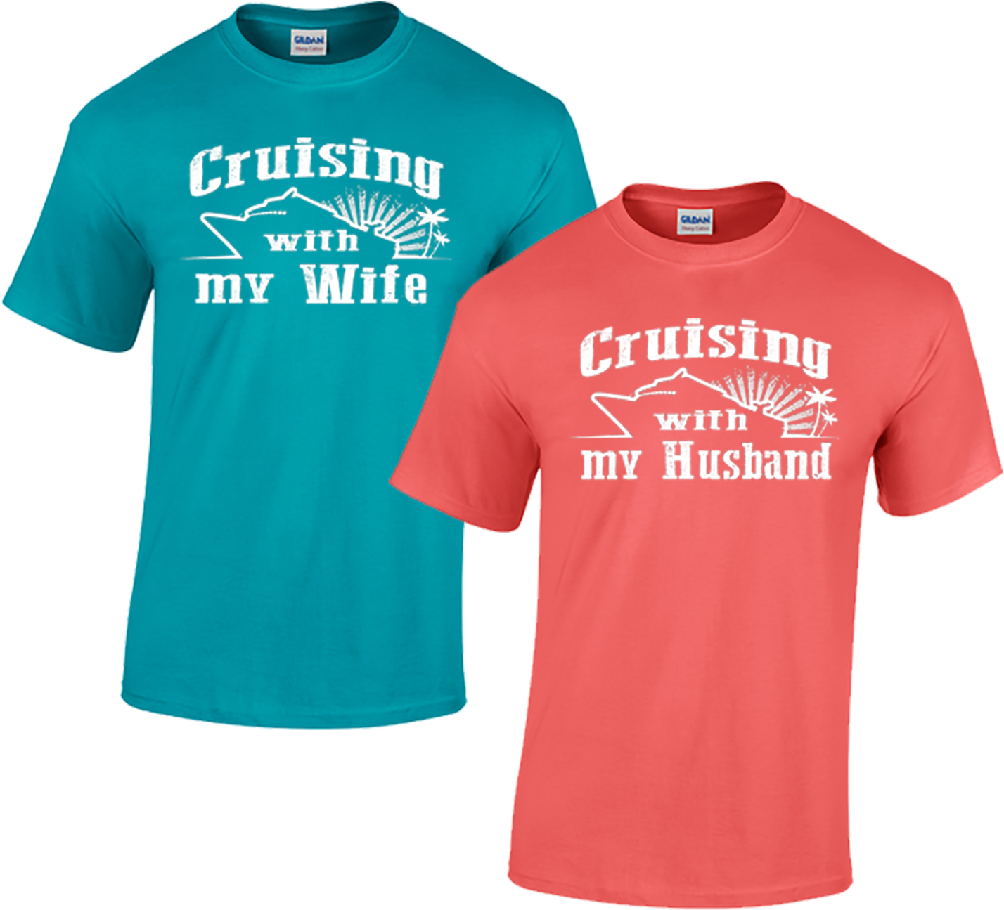 Cruising With My Wife - Cruise Shirts For Couples (1500x1350), Png Download