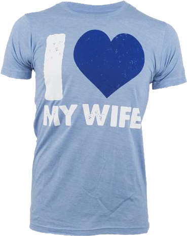 I Heart My Wife T-shirt - Active Shirt (600x600), Png Download