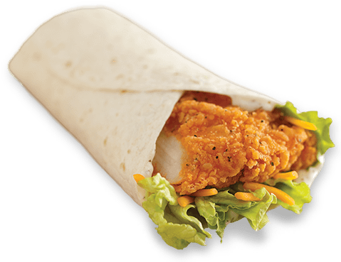 Wendy's Spicy Chicken Go-wrap - Wendy's Chicken Wrap (643x378), Png Download