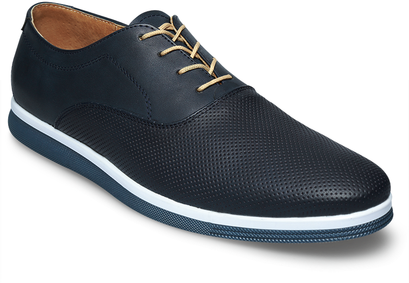 18-536 Zapato De Vestir Casual Marino Con Blanco - Clothing (800x800), Png Download