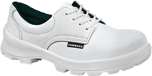 Zapato De Seguridad Industrial White (500x301), Png Download