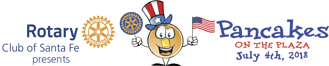 2019 Pancakes On The Plaza - Rotary International (1098x298), Png Download