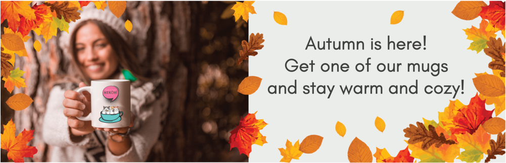 Autumn Banner Mugs 3 Final Trial (1000x429), Png Download