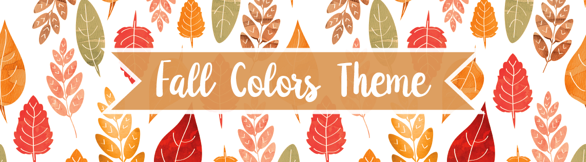 New Autumn Leaves Pattern - Gemalter Herbst Verlässt Muster 6 Untersetzer (1142x316), Png Download