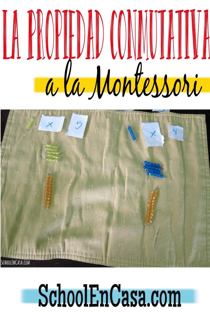 La Propiedad Conmutativa A La Montessori, La Tercera - Fichas Para Trabajar Propiedad Conmutativa (736x1102), Png Download