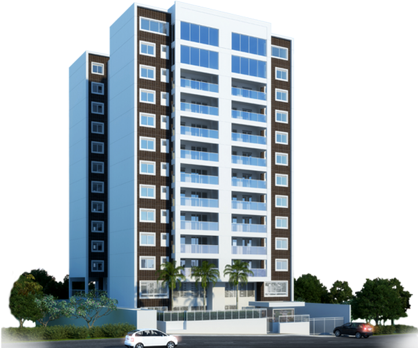 Prédio Png - Predio Residencial Png (1500x550), Png Download
