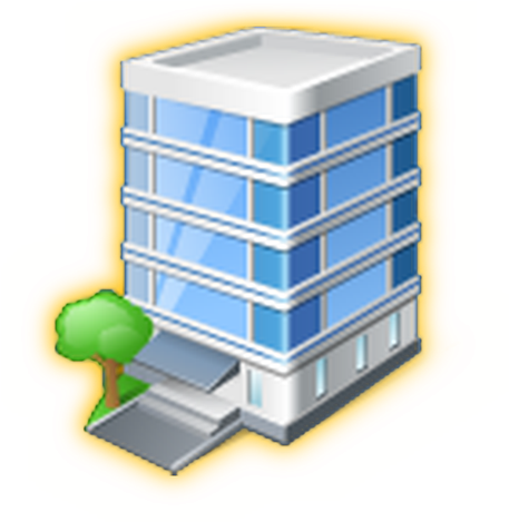 Predio 3 - Office Building Icon (502x487), Png Download